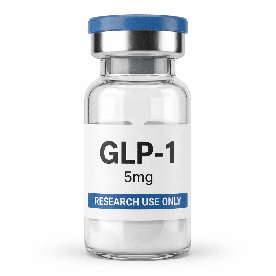 Research peptide vial
